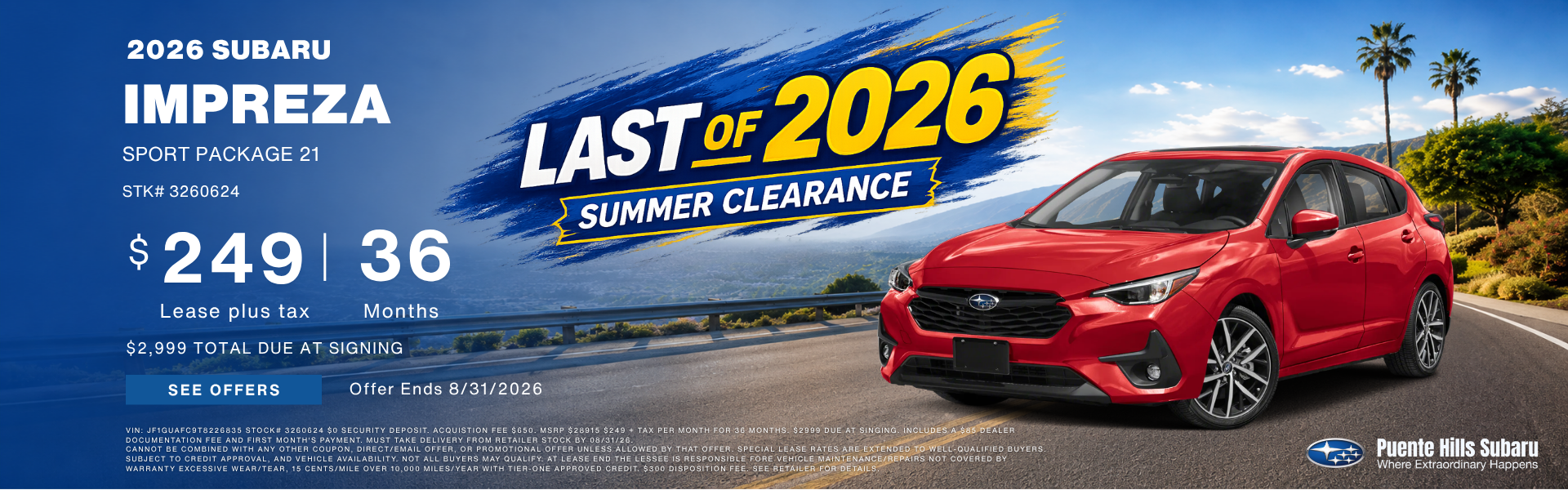 2026 Impreza Sport