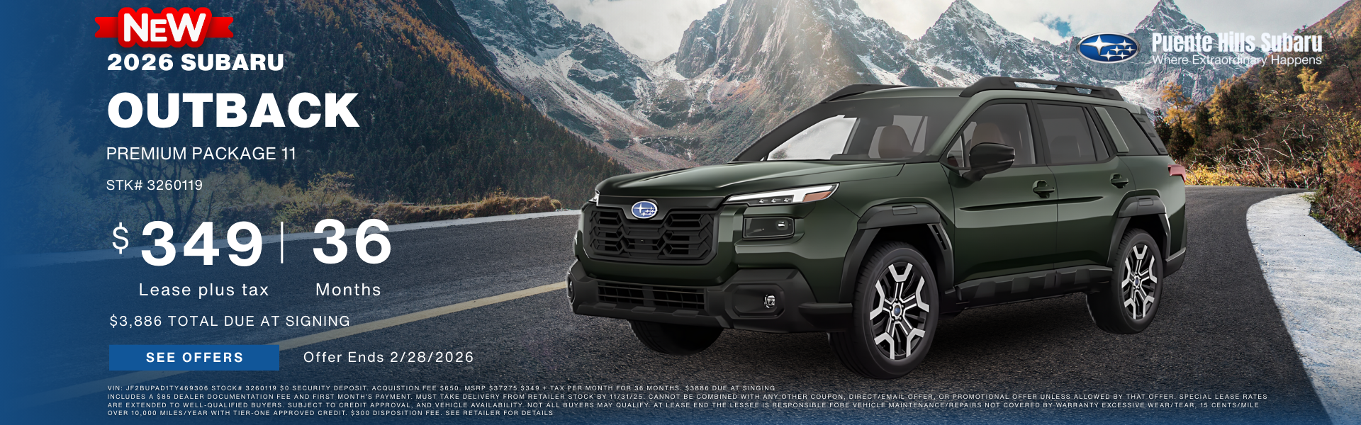 2026 Outback Premium