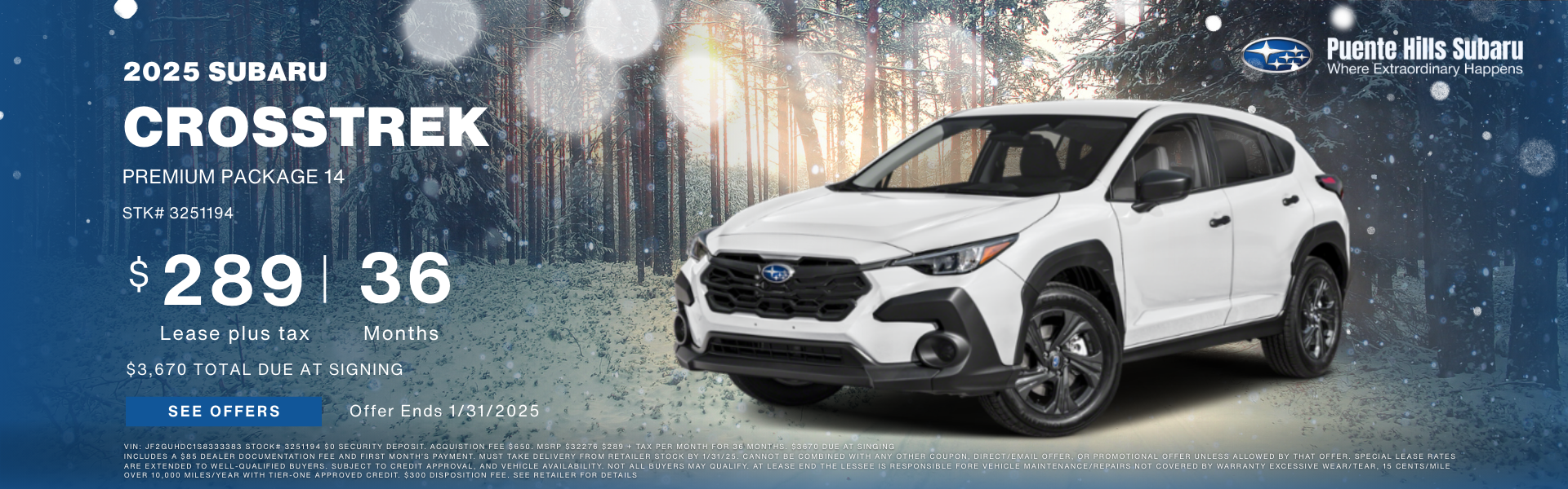 2025 Crosstrek Premium