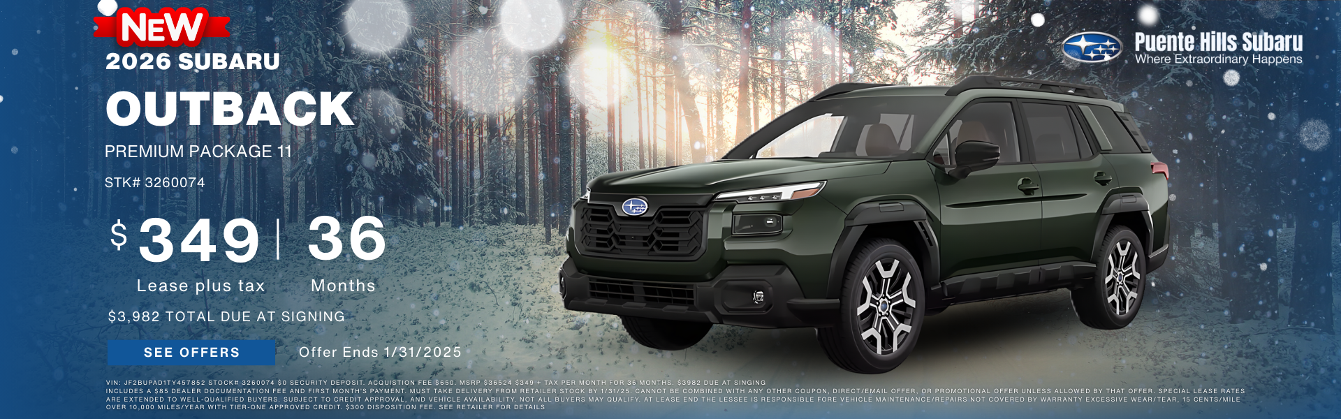 2026 Outback Premium