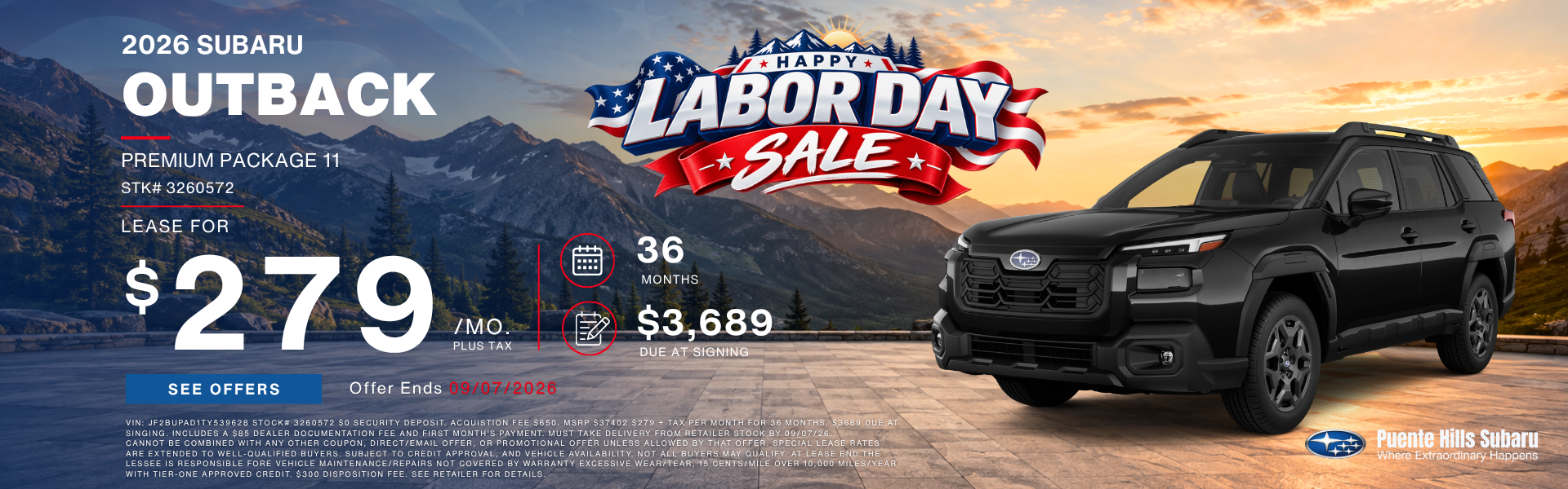 Labor Day Sale 2026 Outback Premium