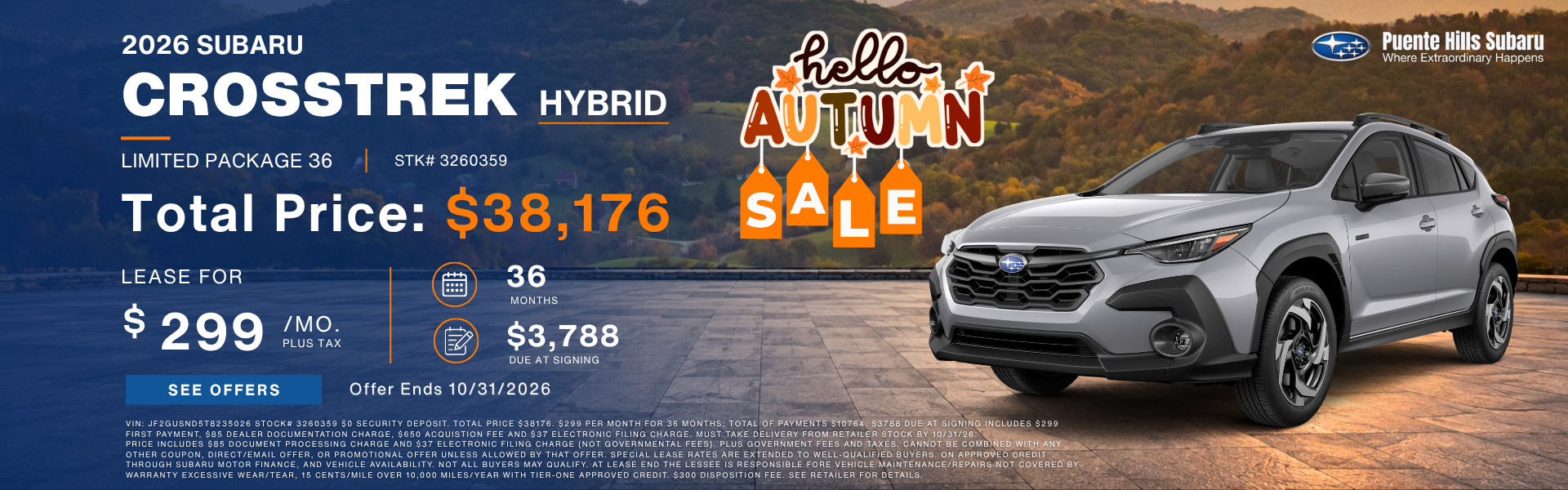 2026 Crosstrek Hybrid