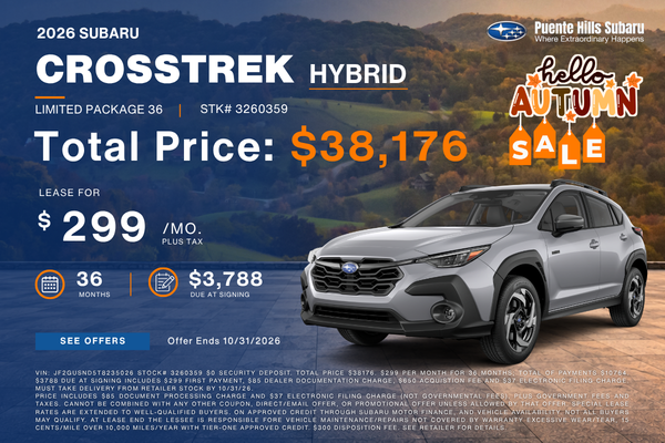 2026 Crosstrek Hybrid