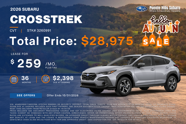 2026 Crosstrek