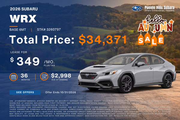 2026 WRX