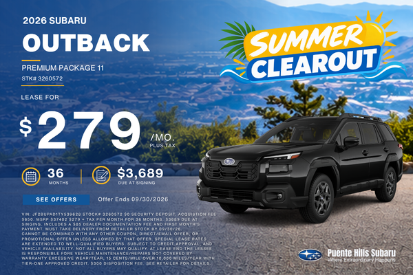 2026 Outback Premium Labor Day Sale Extended