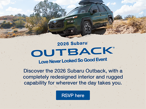 .Love Never Looked So Good. Subaru Outback driving on rugged